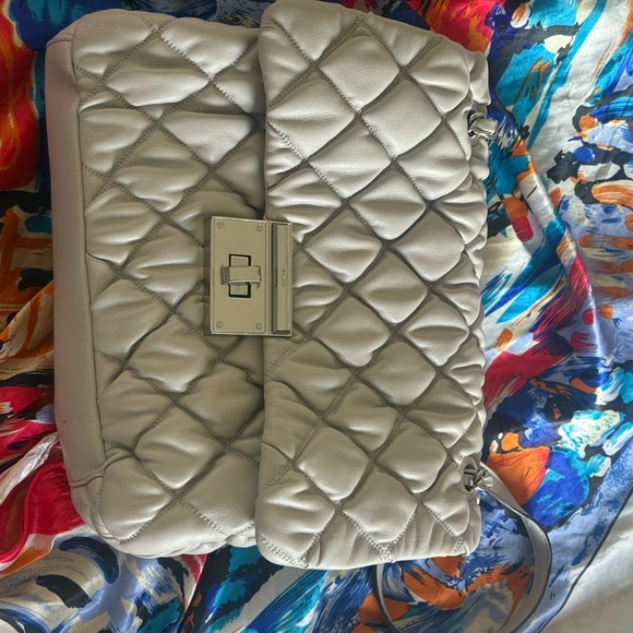 Aldo Quilted Crossbody Bag in Cream - Picture 1 of 1